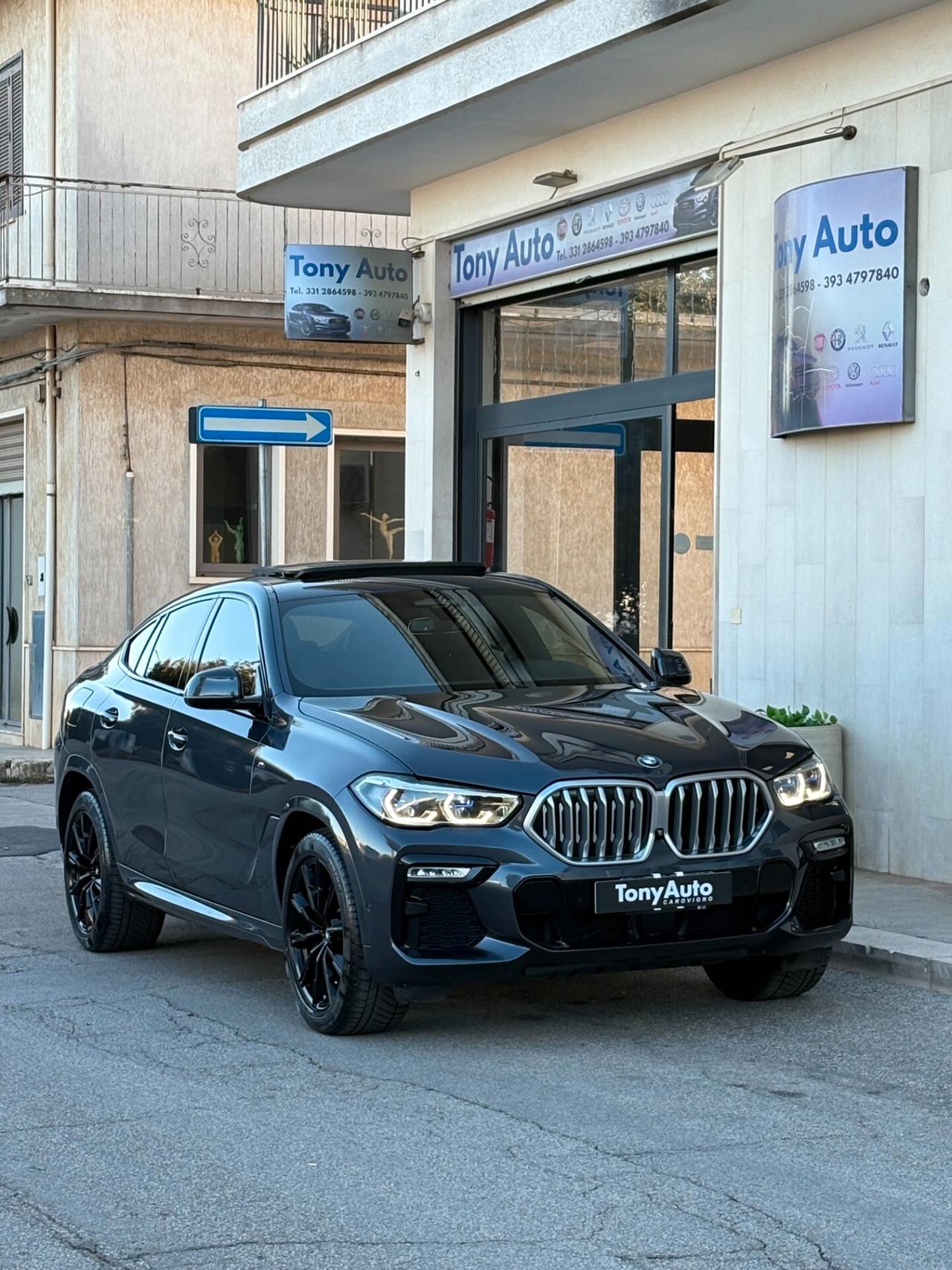 Bmw X6 xdrive30d Msport auto TETTO APRIBILE IN CARBONIO ILLUMINATO,,LUCI SOFFUSE,VIRTUAL COCKPIT,APPLE CARP