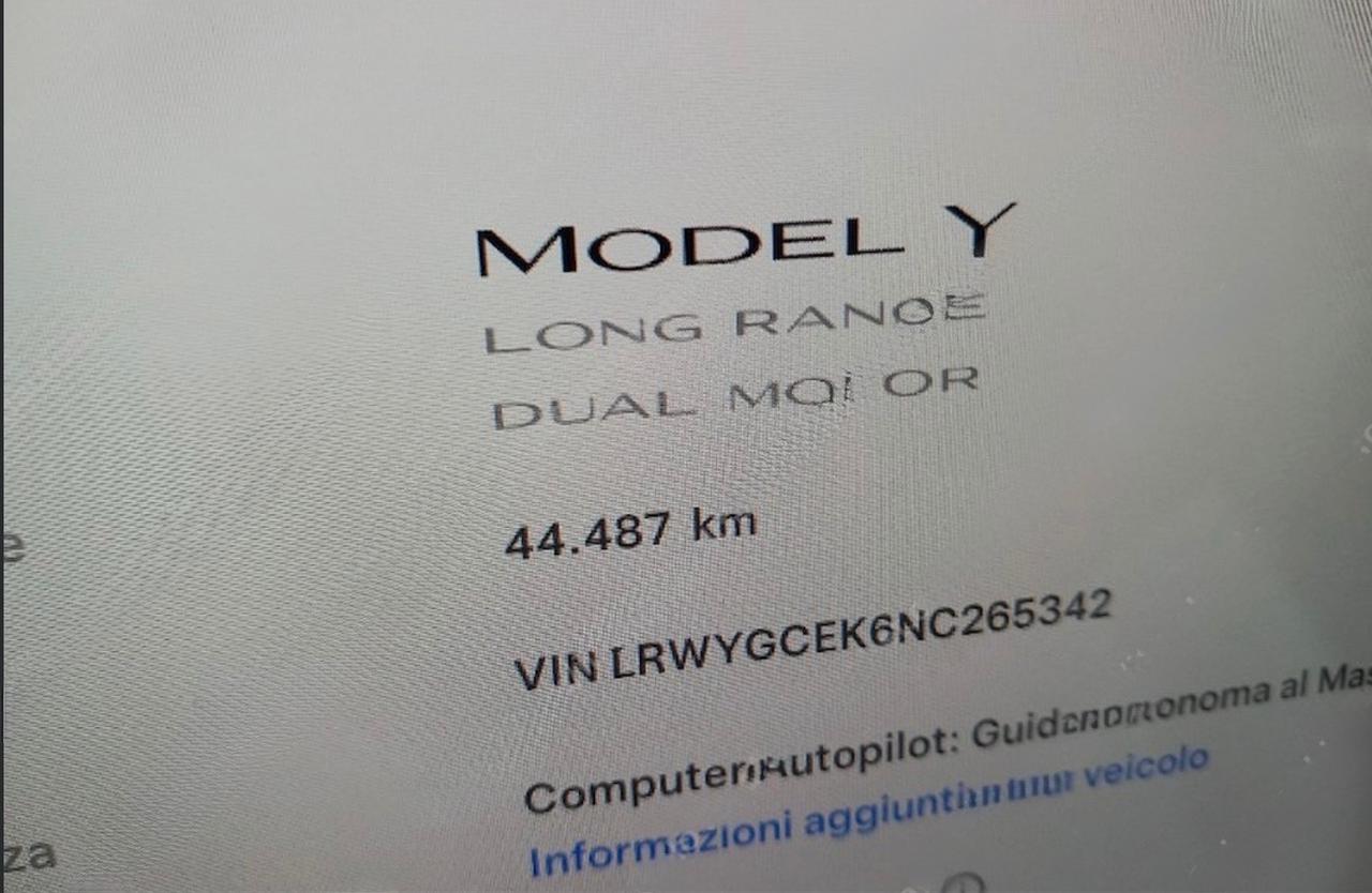 Tesla Model Y Long Range Dual Motor Aziendale