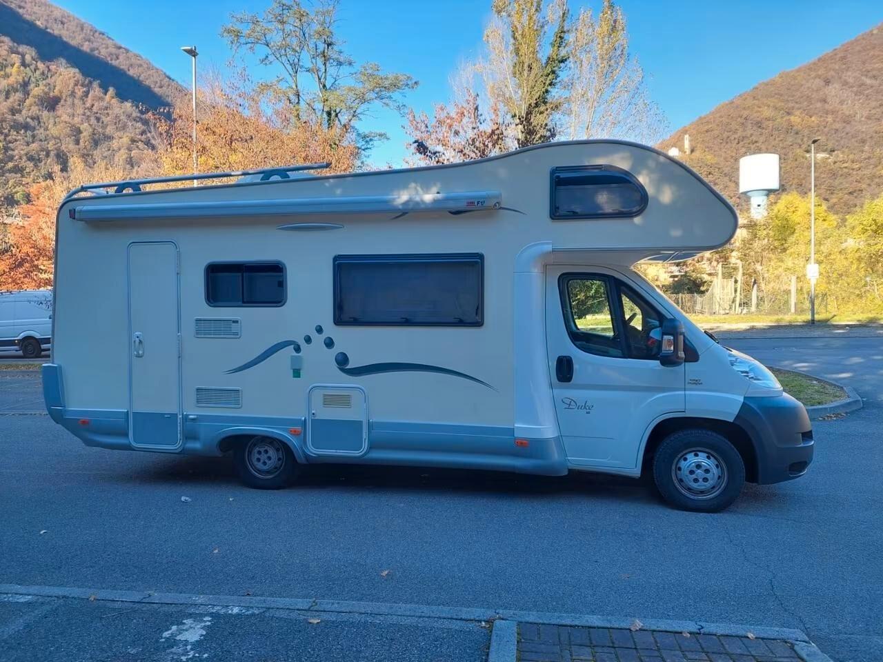 FIAT DUCATO DUKE 48 MANSARDATO CAMPER 7 POSTI