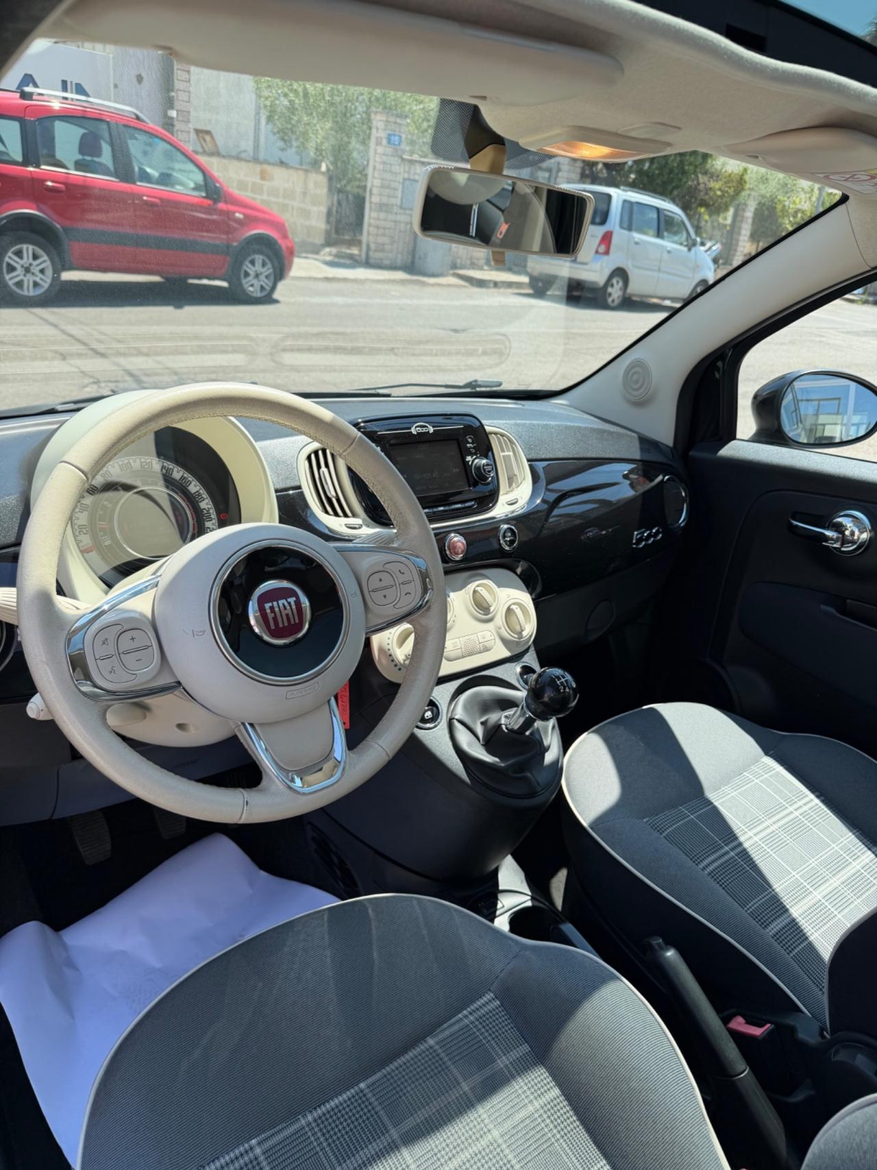 Fiat 500 1.2 69 cv Lounge-2019/GPL/LED/PANO