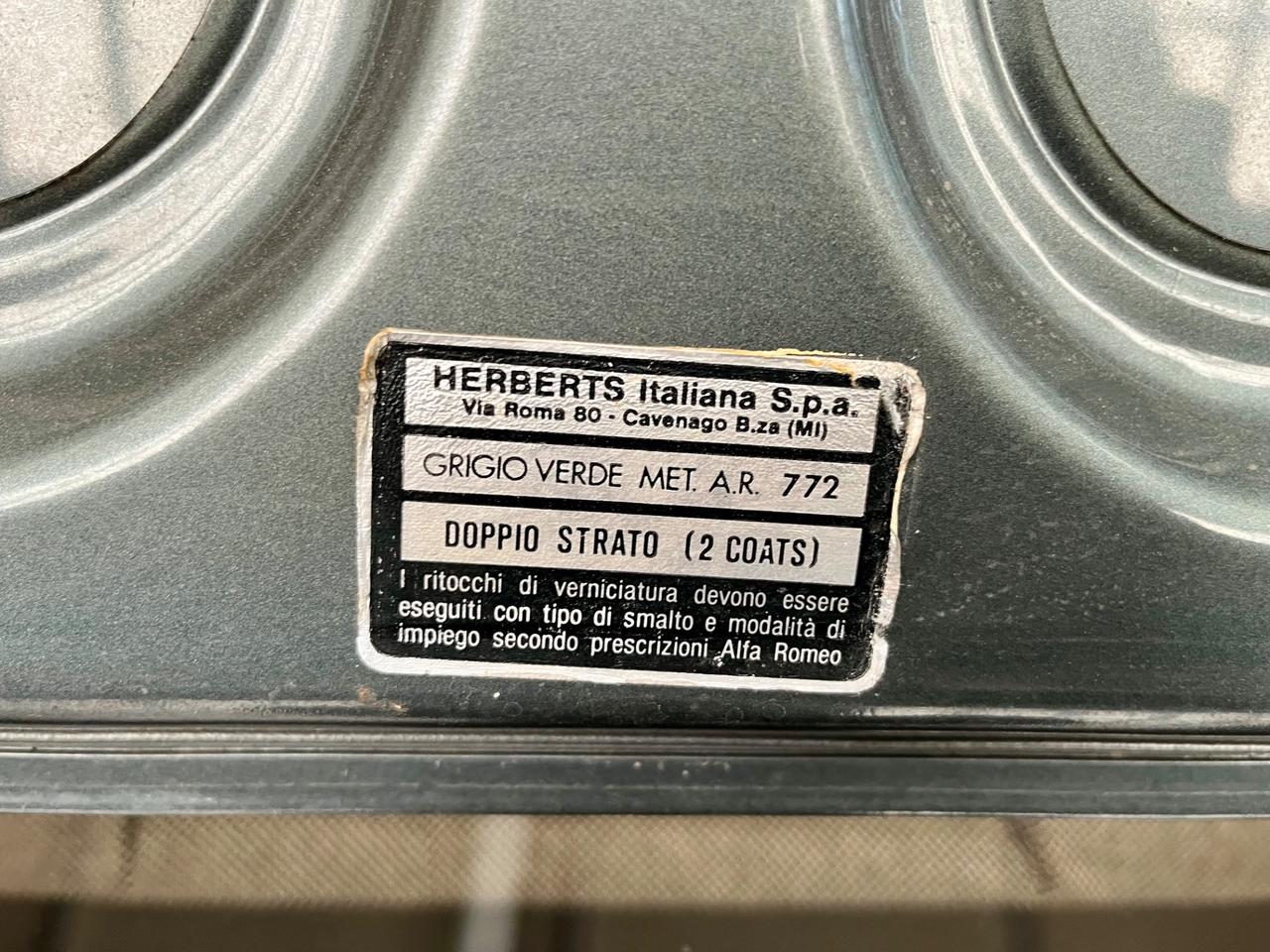 Alfa Romeo 75 2.5 V6 Quadrifoglio Verde - Targa MI