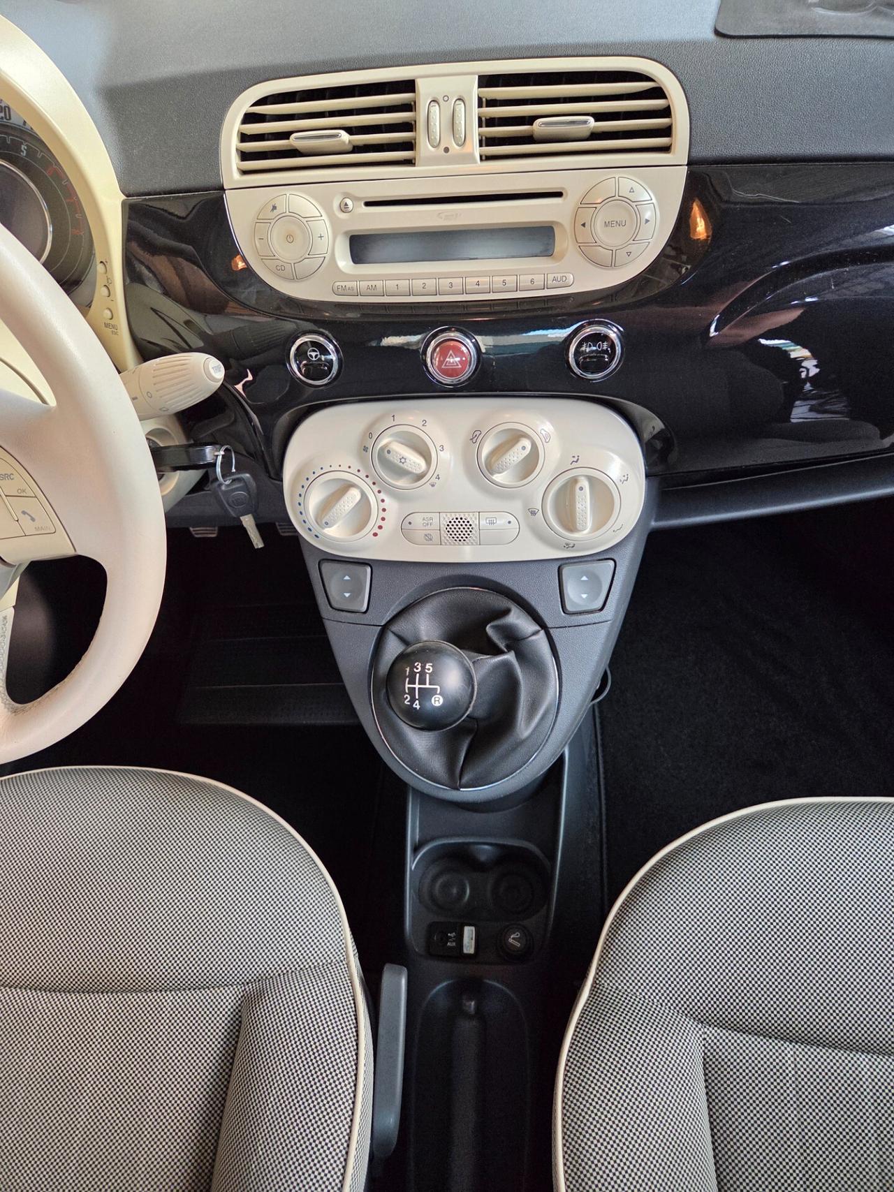 Fiat 500 1.2 Lounge, unicaproprietaria, Garanzia, 2011