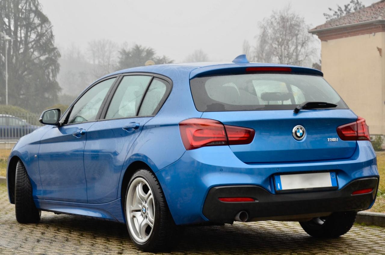 BMW 118i MSPORT 136cv, SERVICE BMW, EURO 6D, FULL LED, SEDILI RISCALDATI, 18", PERMUTE