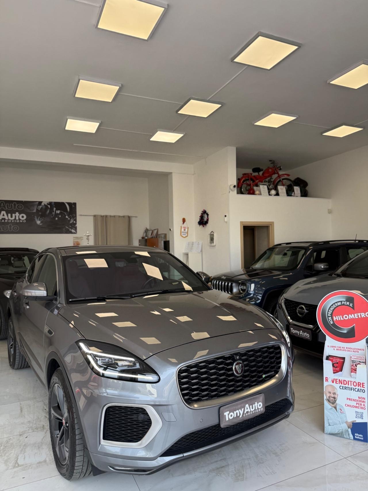 Jaguar E-Pace mhev R-Dynamic 204cv VIRTUAL COCKPIT.TELECAMERA 360*,NAVI,APPLE CARPLAY,INTERNI PELLE CARTIER