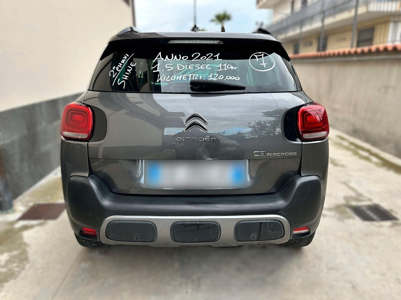 Citroen C3 Aircross 1.5 HDi 110CV - 2021 Incidentata