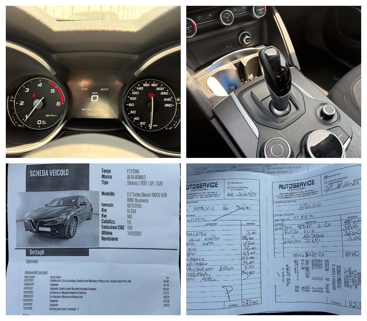 Alfa Romeo Stelvio 2.2 Turbodiesel 190 CV AT8 RWD Business