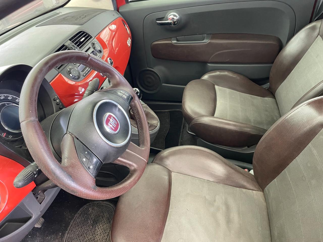 Fiat 500 1.3 MJT 75 CV Lounge Full PELLE EURO 4 NEOPATENTATI TAGLIANDATA