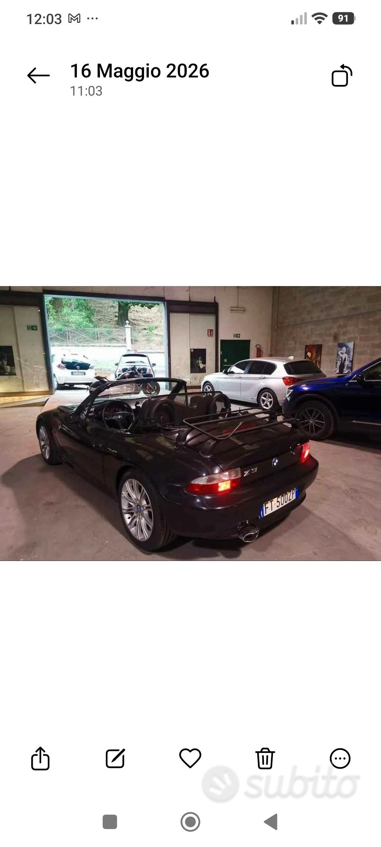BMW Z3 Benzina iscritto ASI