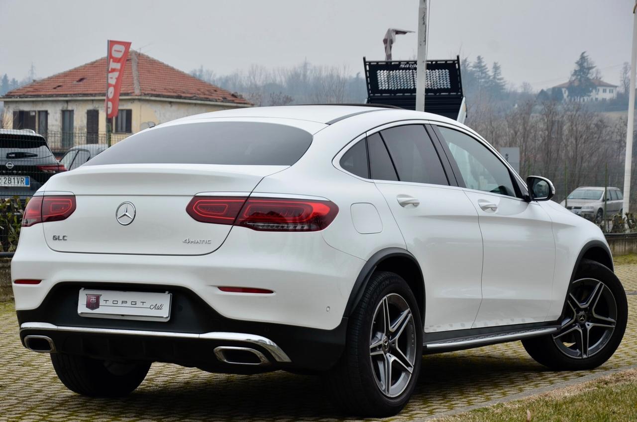 MERCEDES-BENZ GLC COUPE 200d PREMIUM 4MATIC 163cv AUTO, IVA ESPOSTA, UNICO UTILIZZATORE, SERVICE MERCEDES, TETTO, SOSPENSIONI PNEUMATICHE, NAVI, RETROCAMERA, PERMUTE