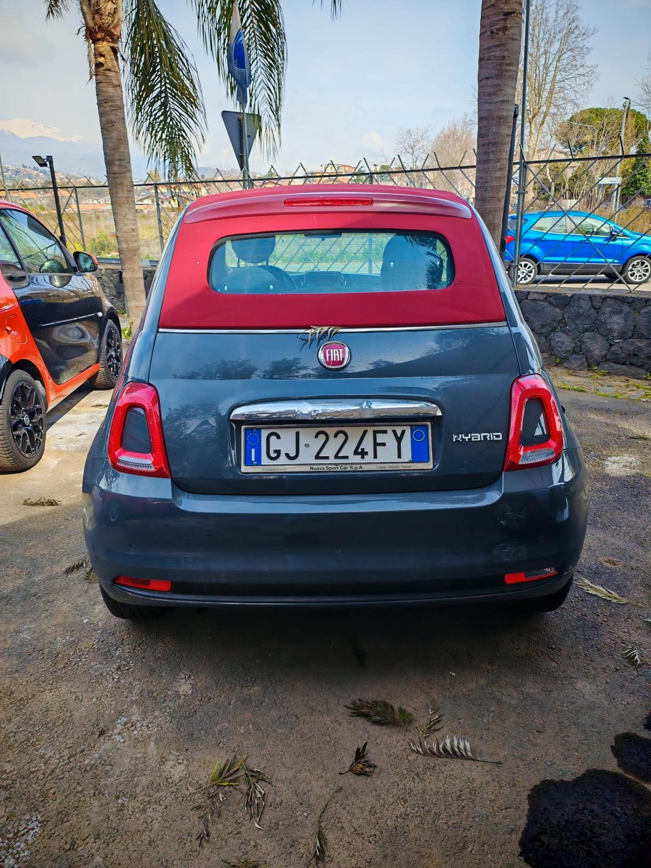 Fiat 500 C 1.0 Hybrid Red