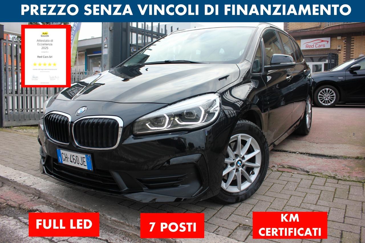 Bmw 216d-7 posti*PREZZO VERO*crono tagliandi-unipro