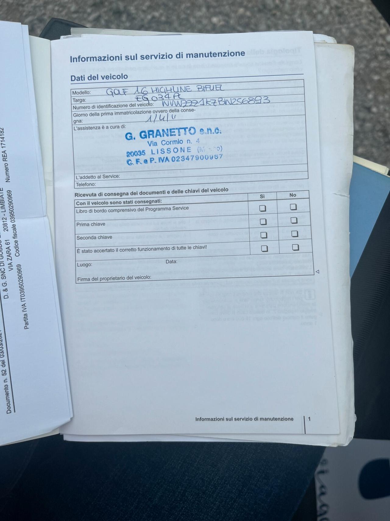 Volkswagen Golf 1.6 5p. Highline BiFuel