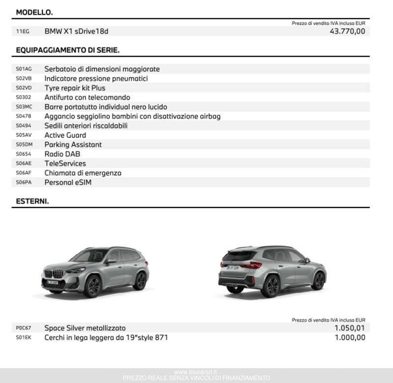 BMW X1 sDrive 18d MSport DCT
