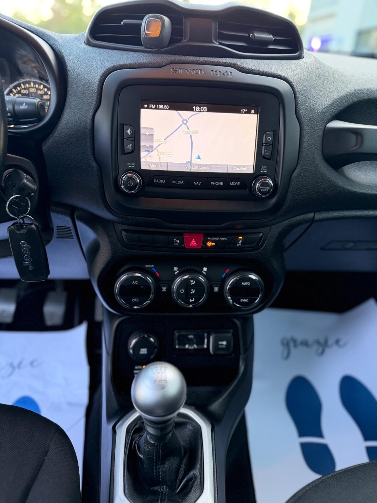 Jeep Renegade 2.0 Mjt 140CV 4WD*Navi*Doppi cerchi*