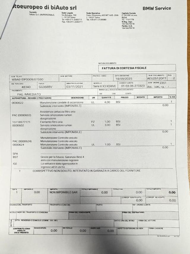 BMW X3 xDrive30e MSport *IVA ESPOSTA* *CIRCA 45.000Km*
