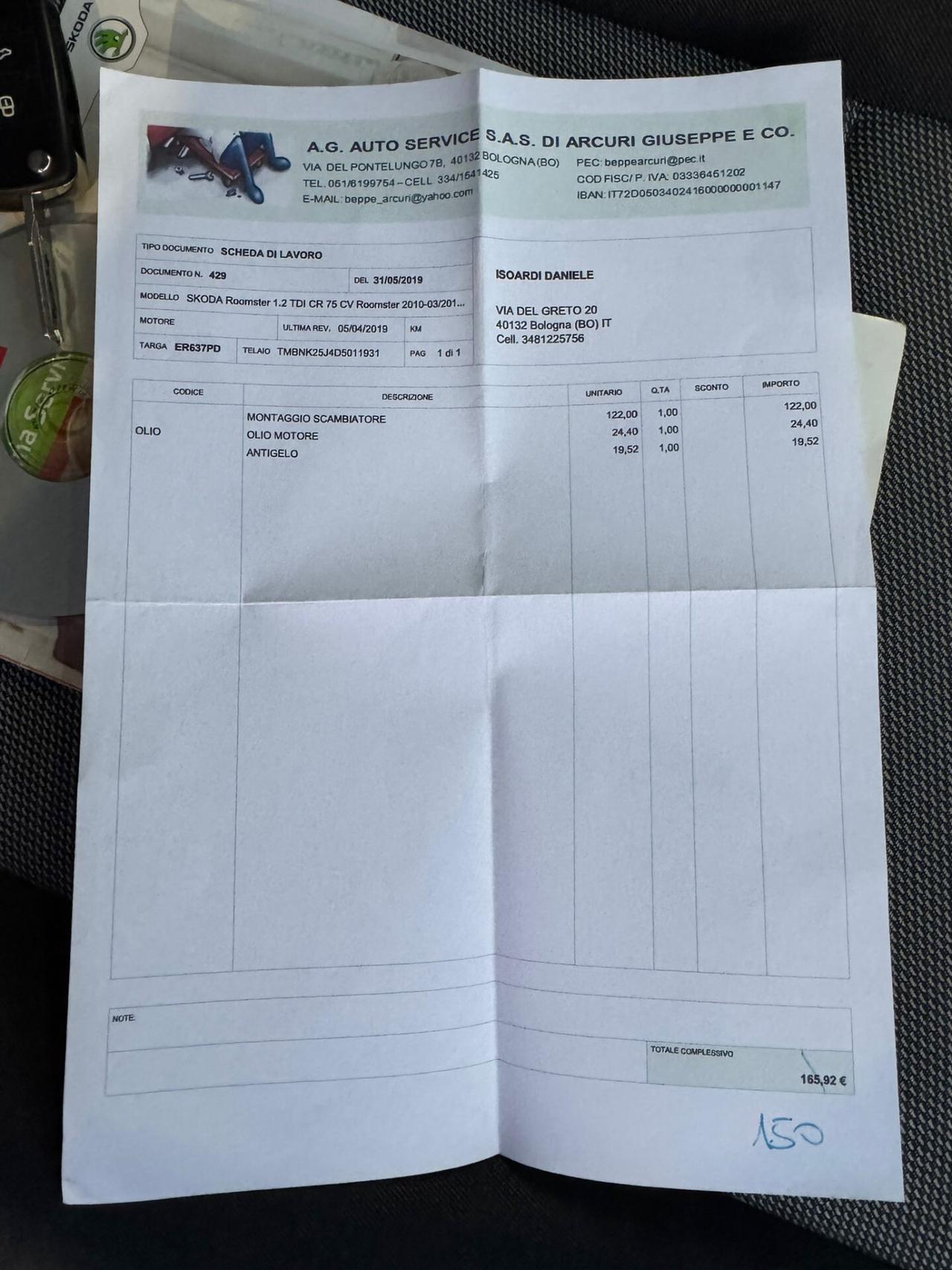 Skoda Roomster 1.2 TDI EURO 5B DIESEL