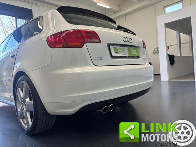 AUDI A3 SPB 2.0 16VTFSI quattroTETTO,PELLE,KM CERT,UNICA.