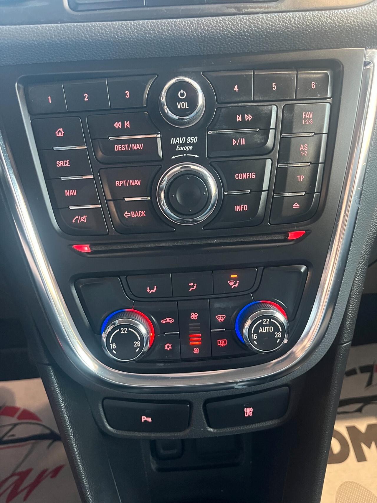 OPEL MOKKA 1.4 TURBO GPL 140 CV COSMO PELLE TESSUTO NAVIGATORE CERCHI TELECAMERA POSTERIORE KM CERTIFICATI