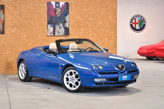 Alfa Romeo Spider 3.0i V6 cat L RIAR Blu Vittoria pelle Bianca!