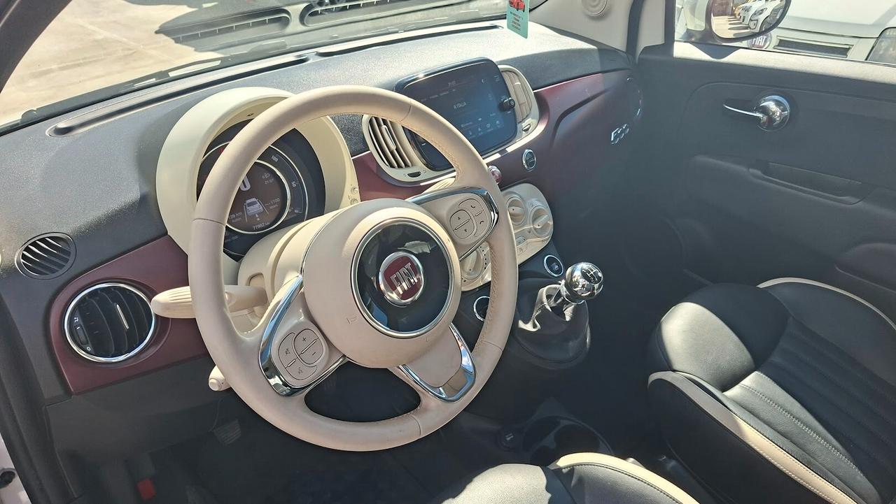 Fiat 500 1.2 Lounge con sedili in pelle