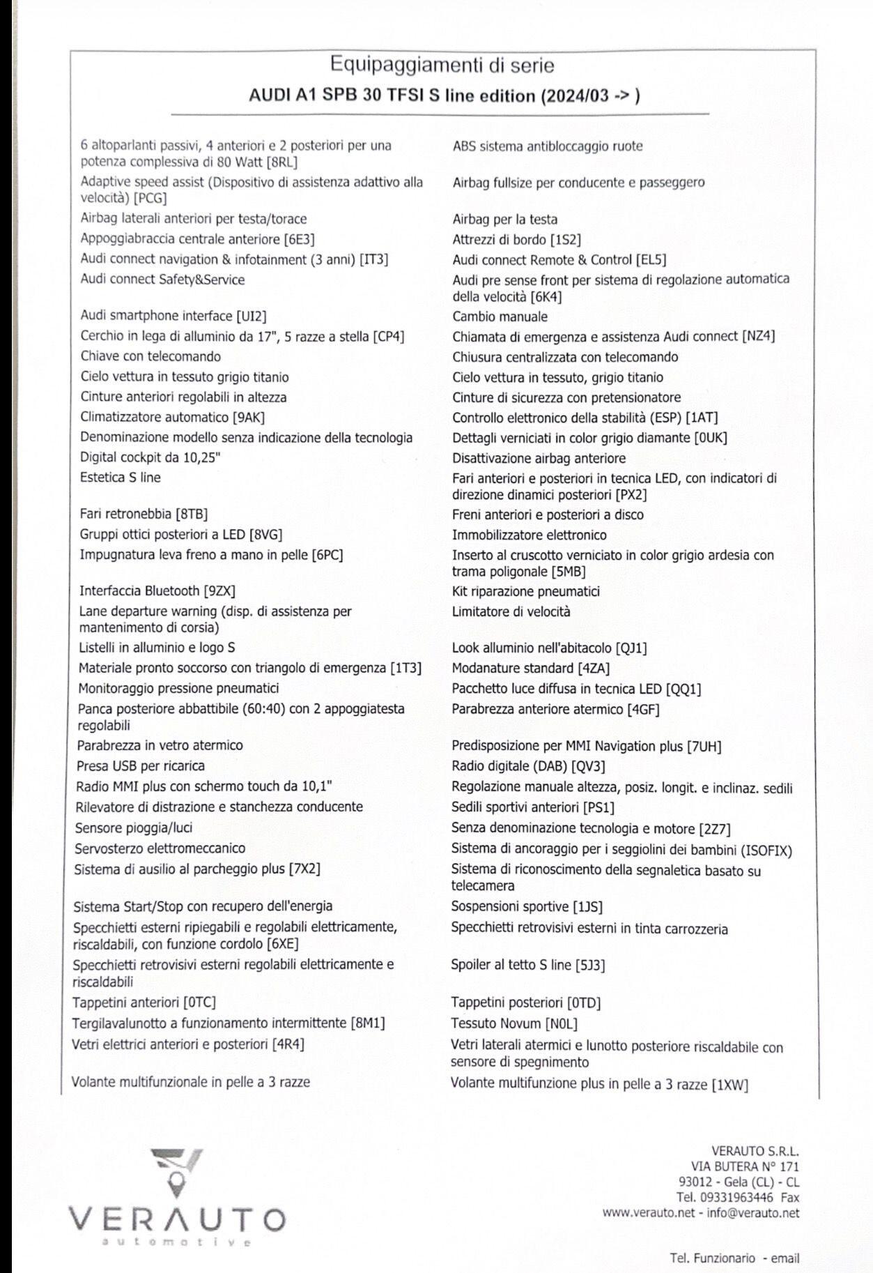 Audi A1 Spb tfsi SLine Offerta T-Stock