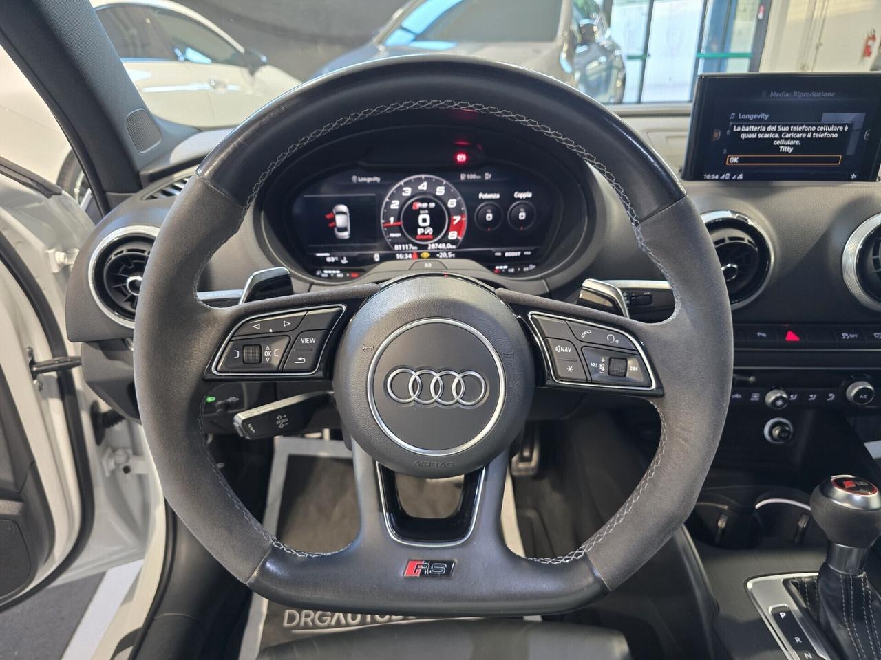 Audi RS 3 Sedan SCARICHI RS/TETTO/ALCANTARA