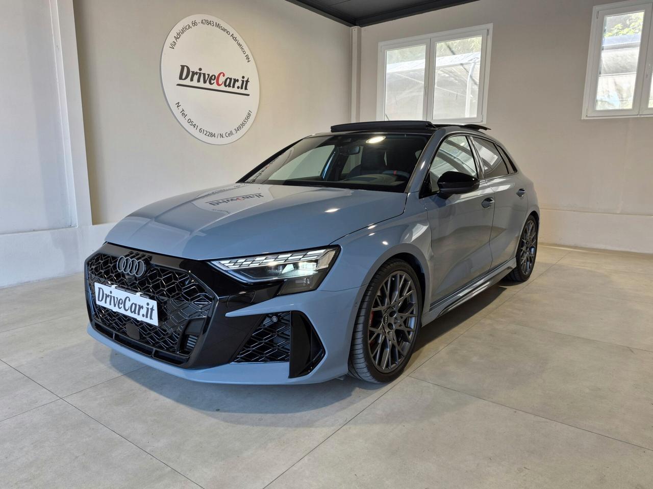 Audi A3 RS3 SPB SCARICHI TETTO MATRIX CARBONIO SONOS PELLE ACC PINZE ROSSE C19 280KM/H