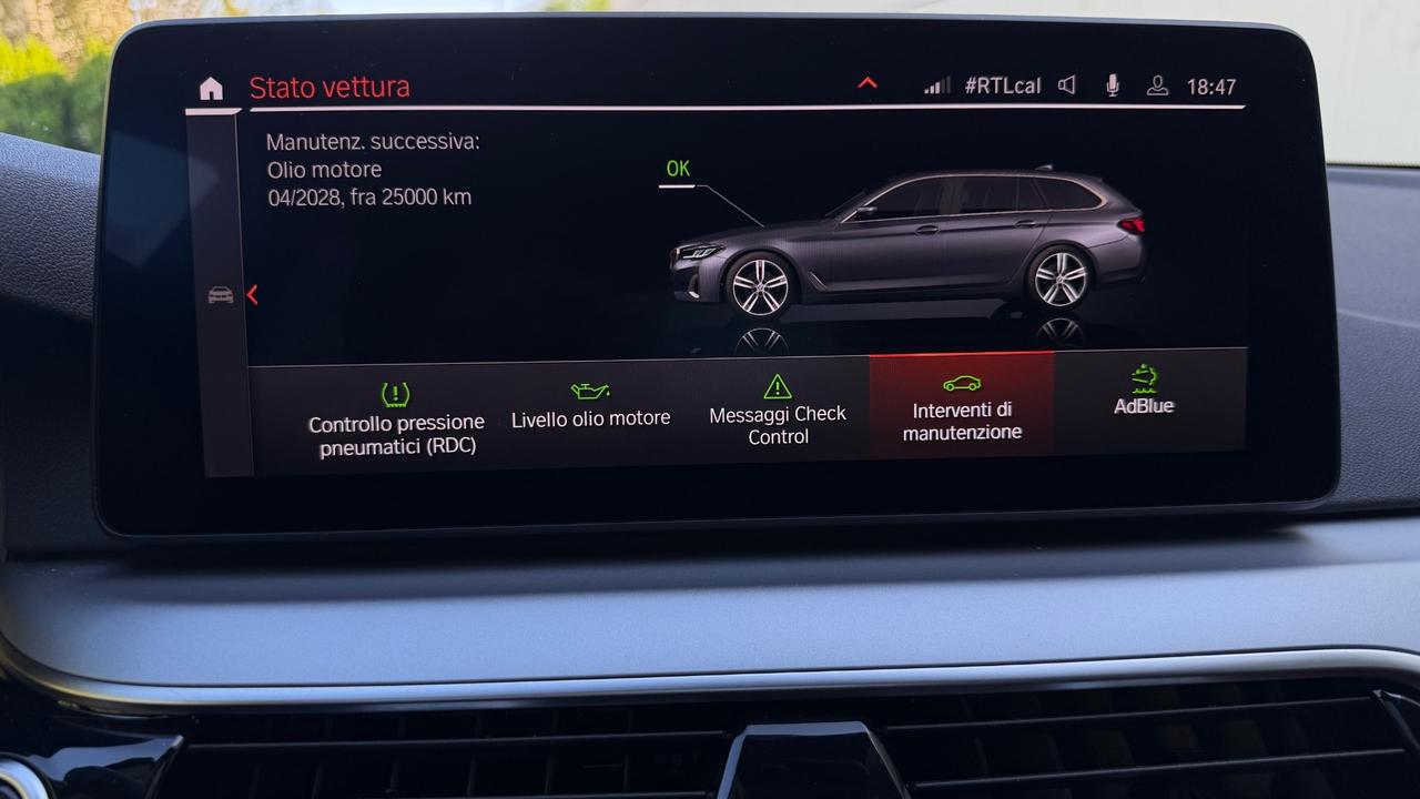 Bmw 520d 48V Touring Msport 190cv F1 Naviplus Camera Cerchi 20M
