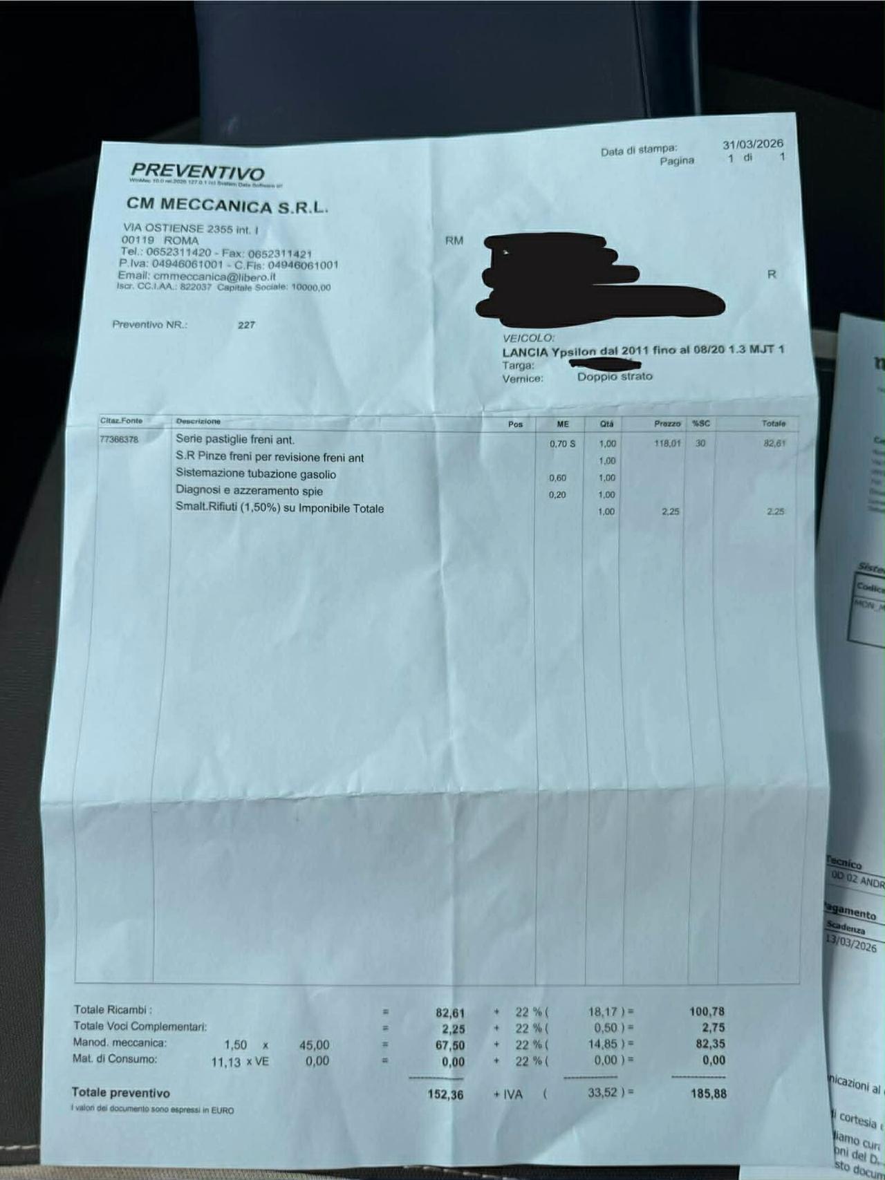 Lancia Ypsilon Elefantino 1.3Mjt 95cv Ok Neop.