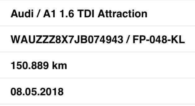 Audi A1 SLINE cc1.6 TDI 116CV