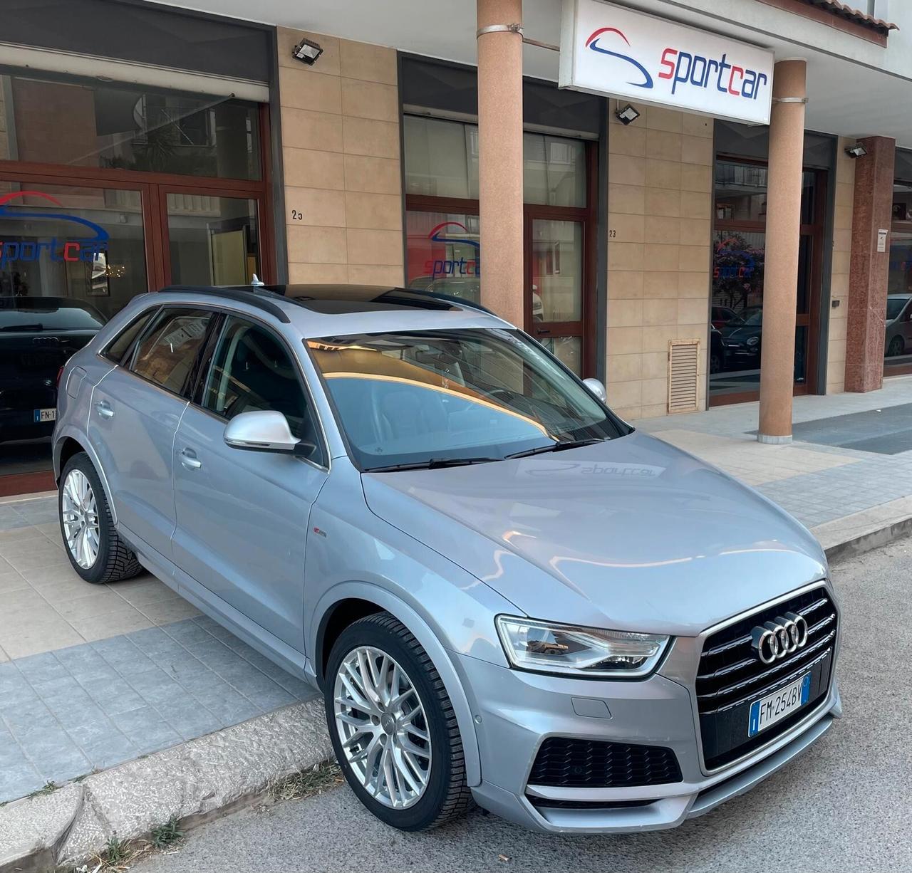 Audi Q3 2.0 TDI 150 CV S line Edition TETTO NAVY PELLE XENO BOSE 19'