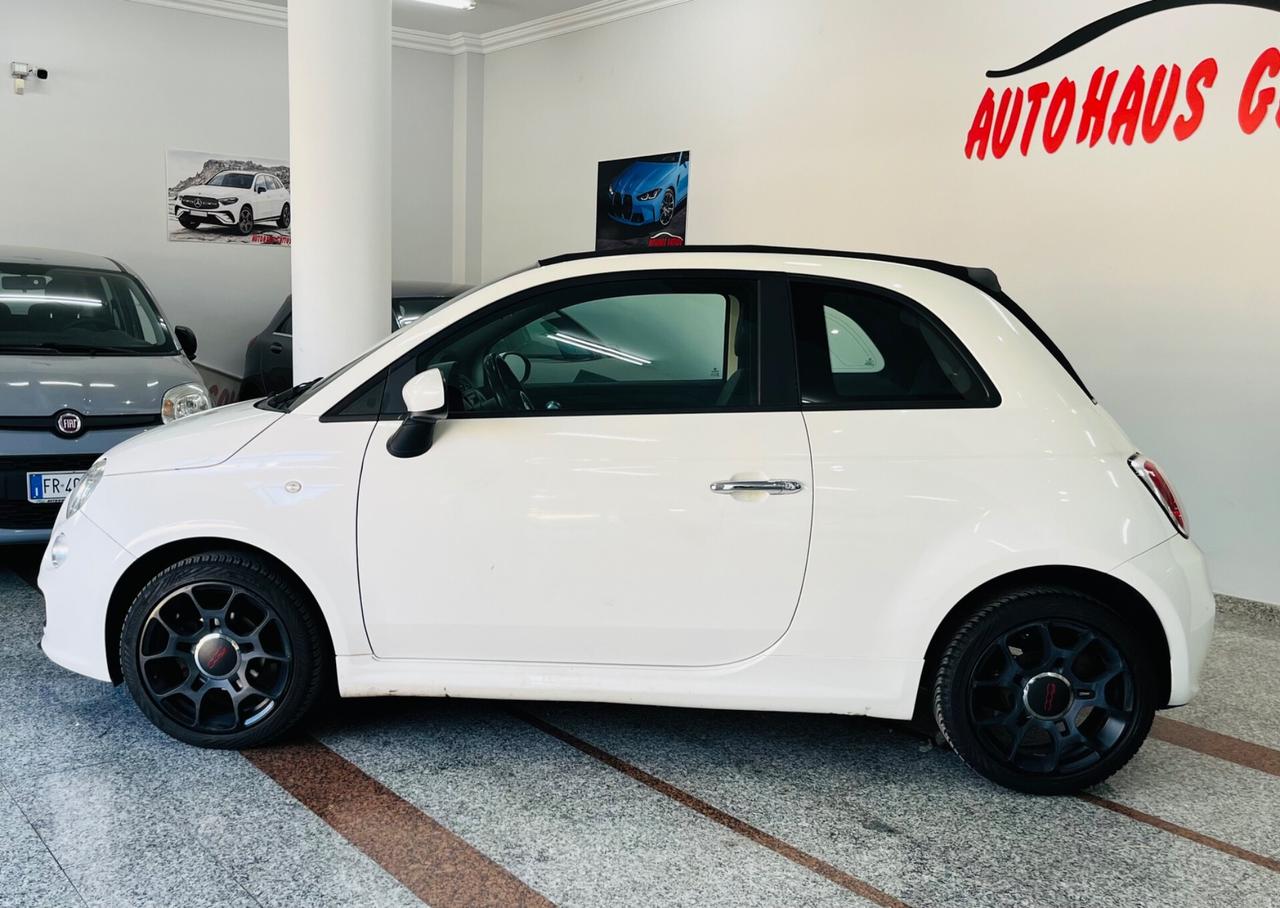 Fiat 500S cabrio 1.2 benzina 69cv anno 2014