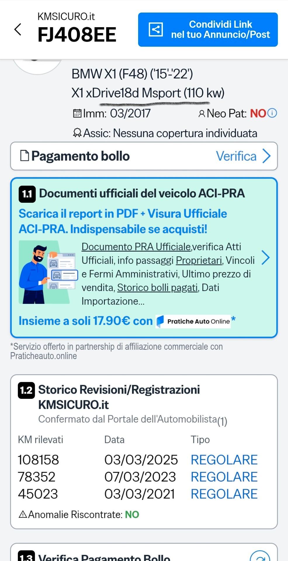 Bmw X1 xDrive18d Msport perfetta e garantita 12M