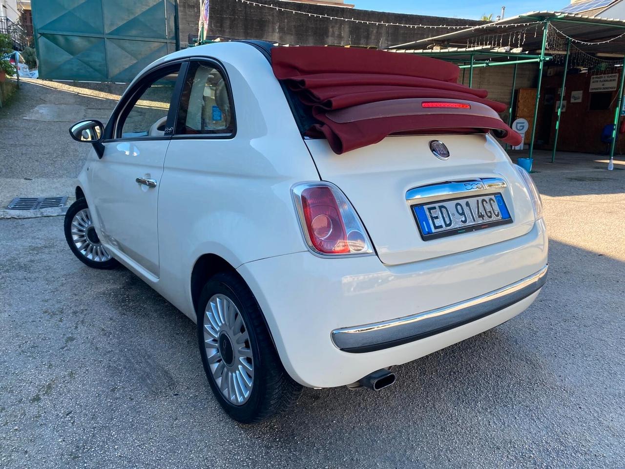 Fiat 500 1.2 Lounge 69cv cabrio full nuova 2010