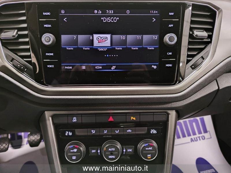 Volkswagen T-Roc 1.0 TSI 110cv Style + Car Play