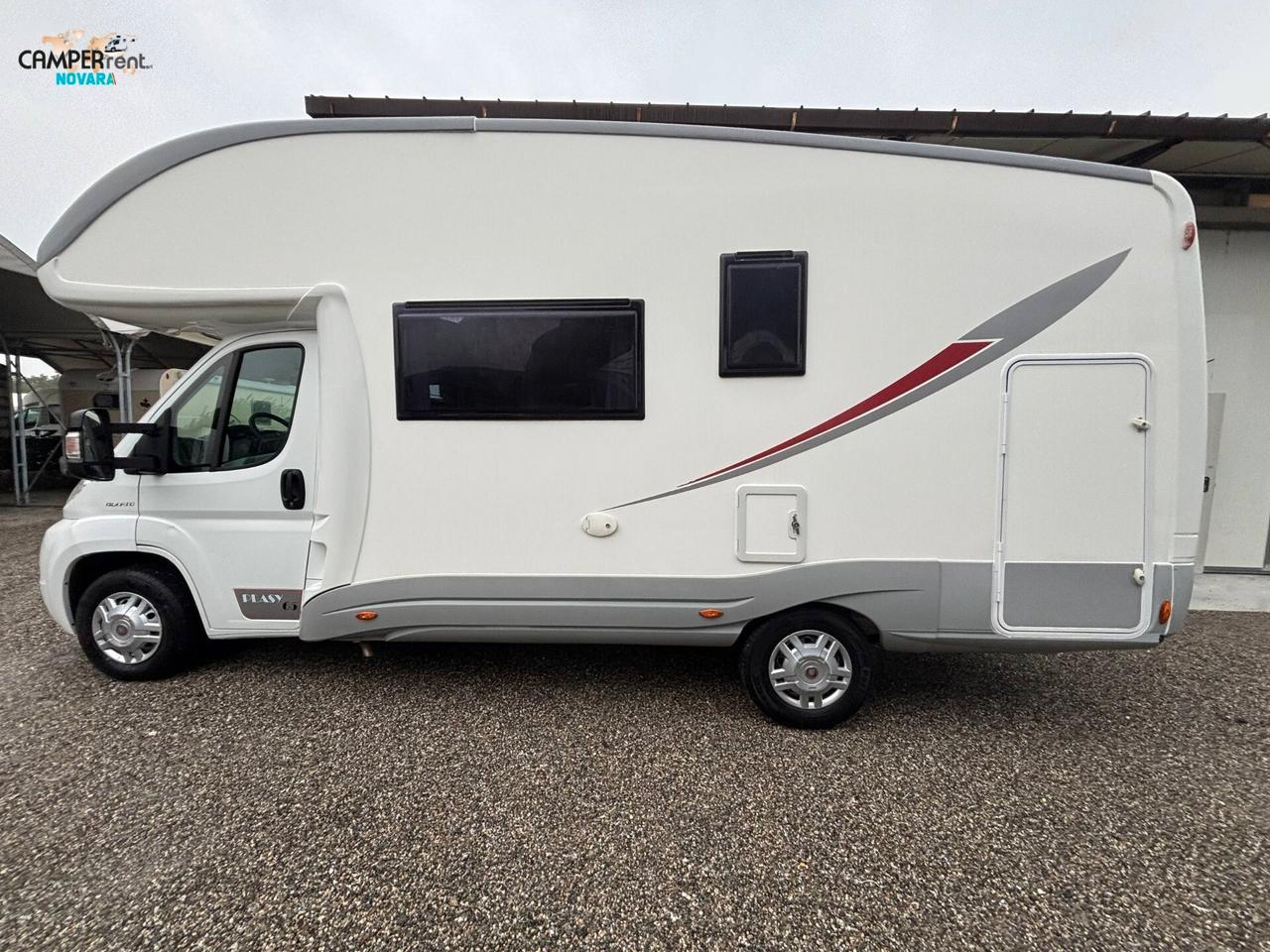 PLA PLASY 65 by GIOTTI LINE- mansardato con letti a castello in coda e garage a volume variabile