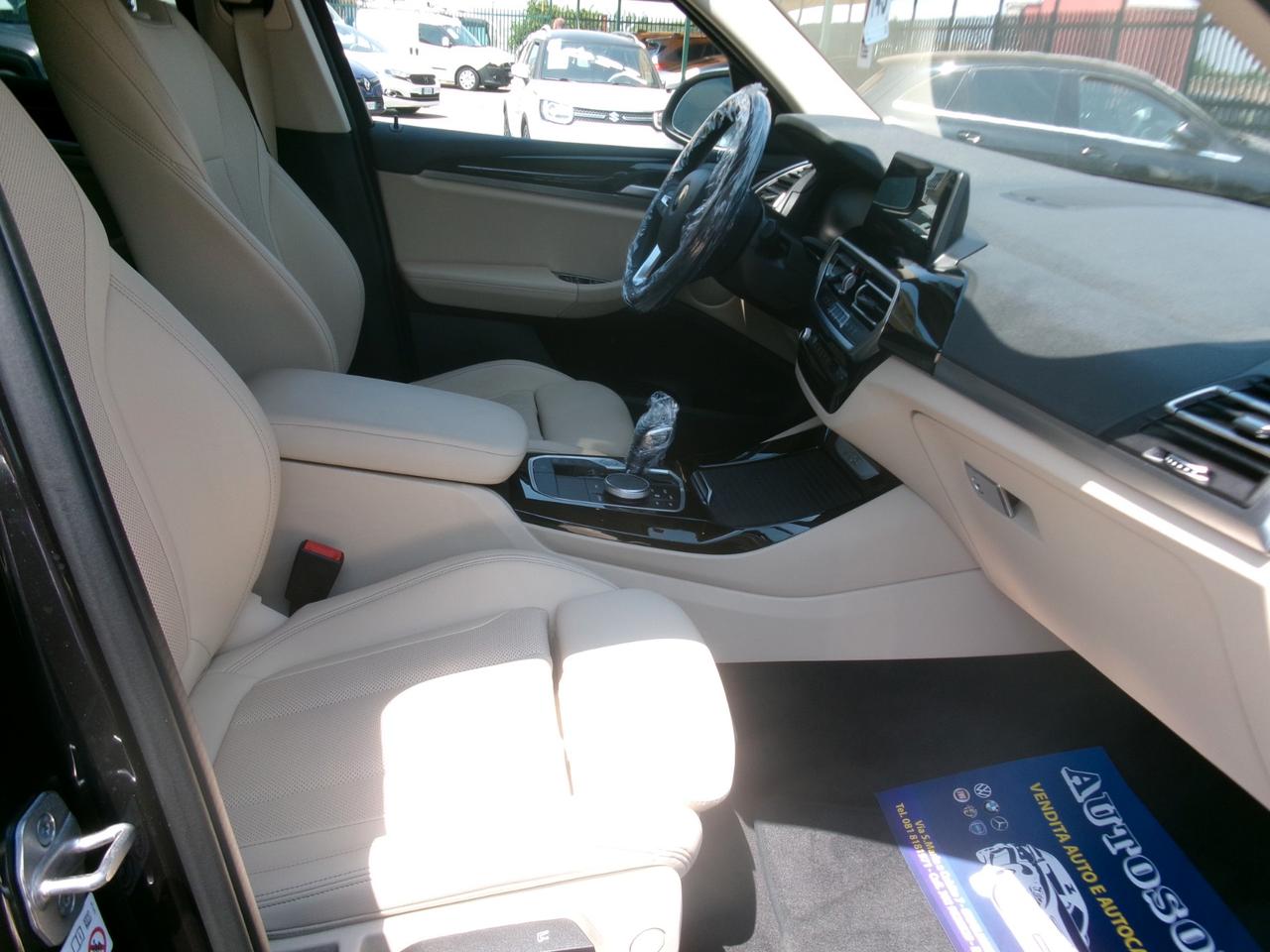 Bmw X3 XDRIVE 20d 190CV MHEV 48V X-LINE NAVI/PELLE/PDC/FULL LED 103000 KM CERTIFICATI