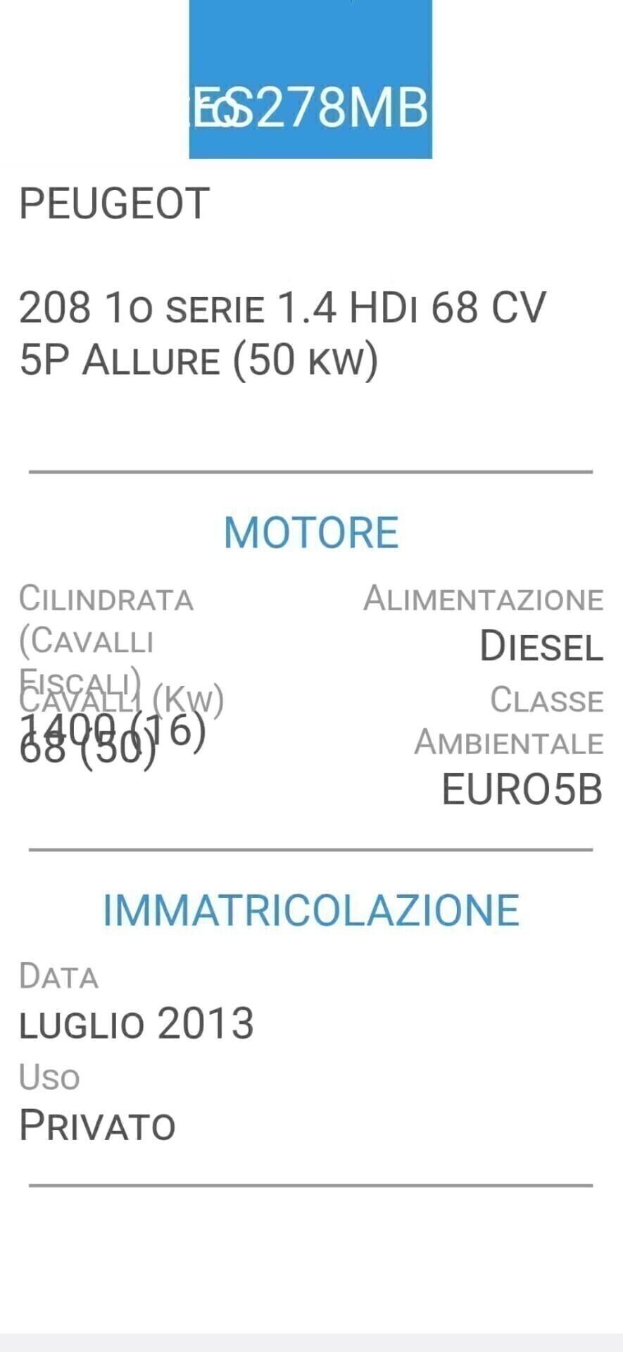 PEUGEOT 208 1,4 HDI-UNICA PROPRIETAR-4 REVISIONI