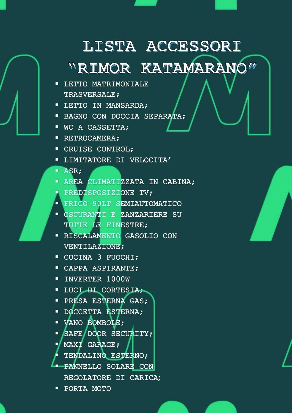RIMOR Katamarano 33.000km (Garanzia 2 Anni)