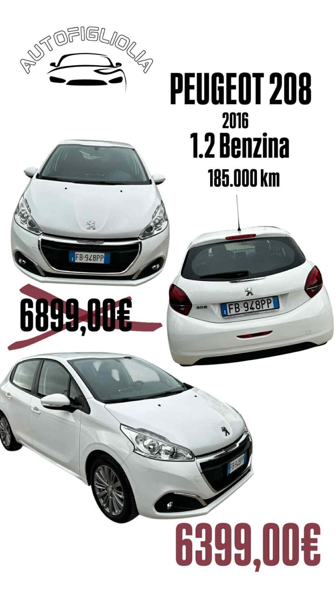 Peugeot 208 1.2 benzina 82 cv 2016