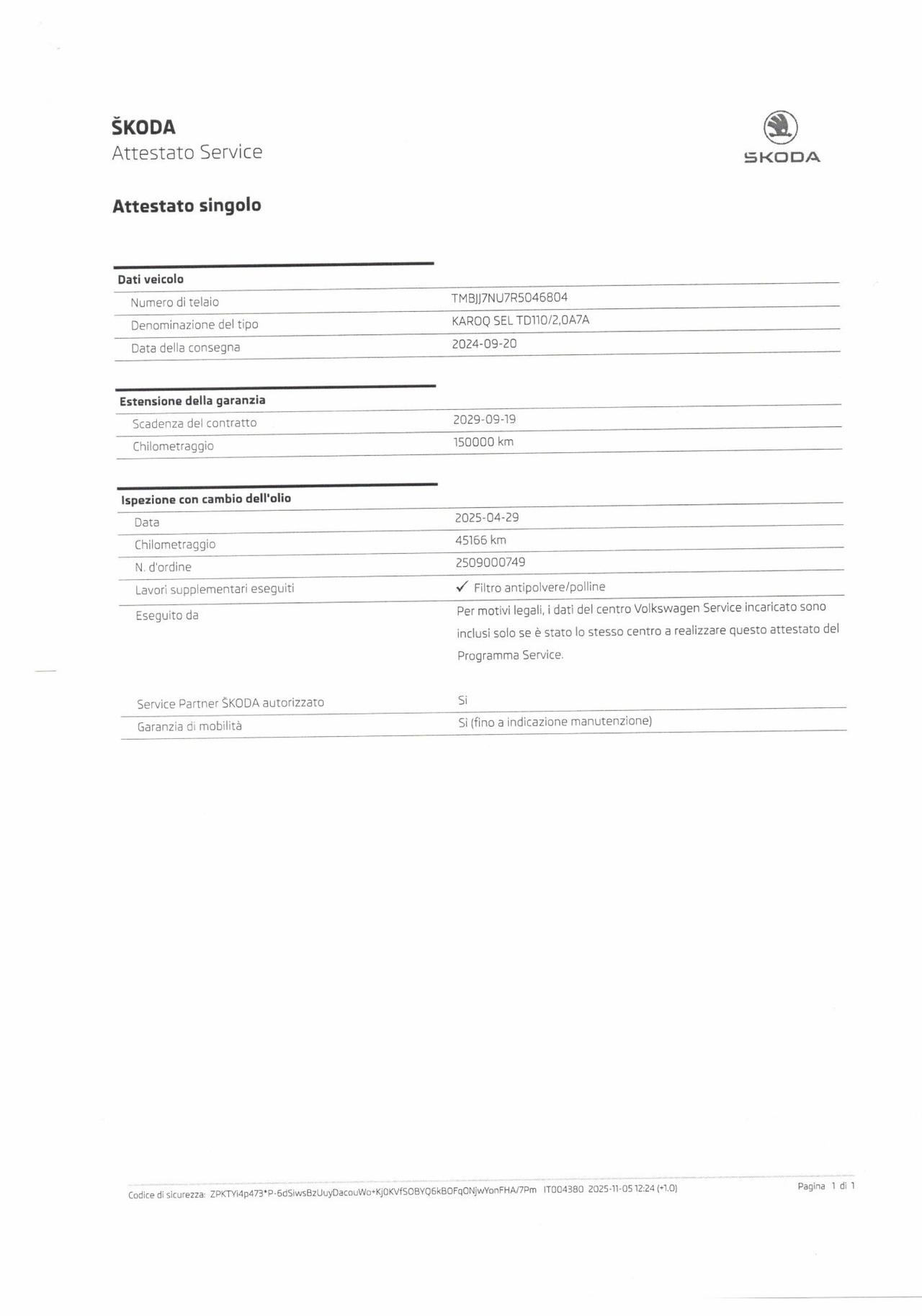 Skoda Karoq 2.0 TDI EVO SCR DSG Style