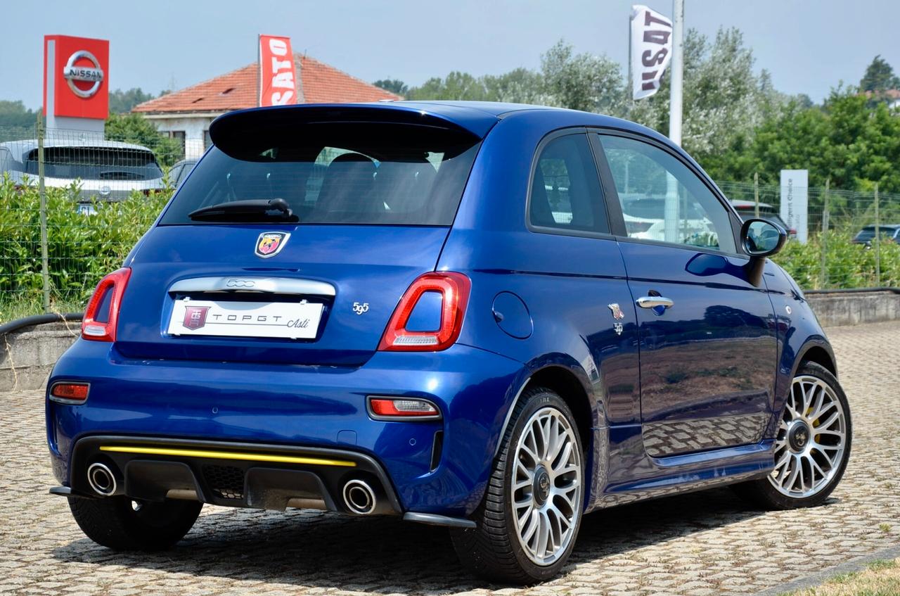 ABARTH 595 1.4 T-JET 145cv MANUALE, UFF ITALIANA, EURO 6D, BLU PODIO, LUCI AMBIENTE, 17", PERMUTE