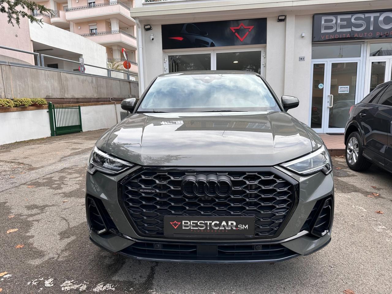 Audi Q3 *2 x S LINE *MATRIX *360° *R19 *BLACK-paket *Sportback 40 TDI 200 cv. Quattro S tronic