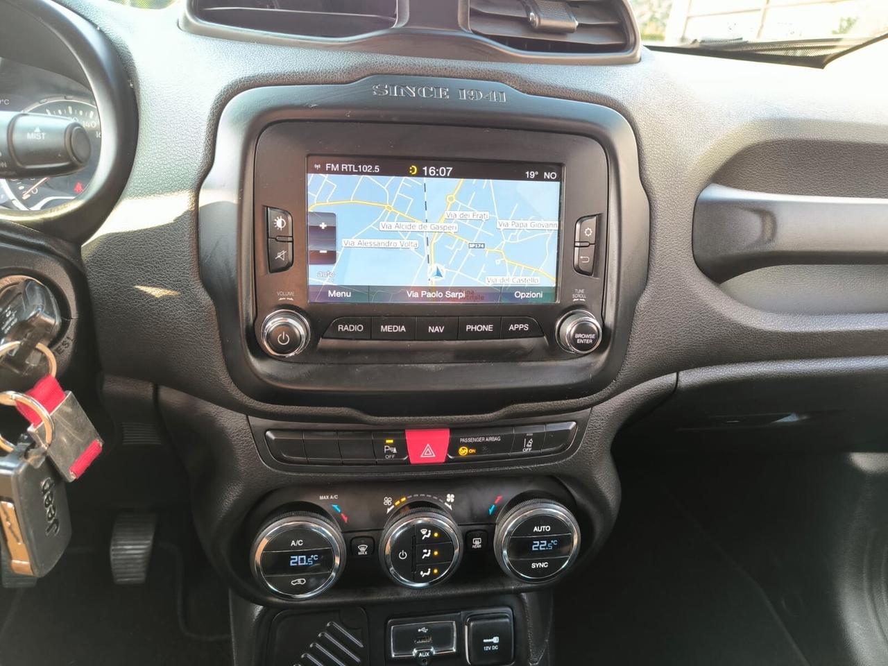 Jeep Renegade 1.6 Mjt 120 CV Limited *CINGHIA E TAGLIANDI CERTIFICATI*