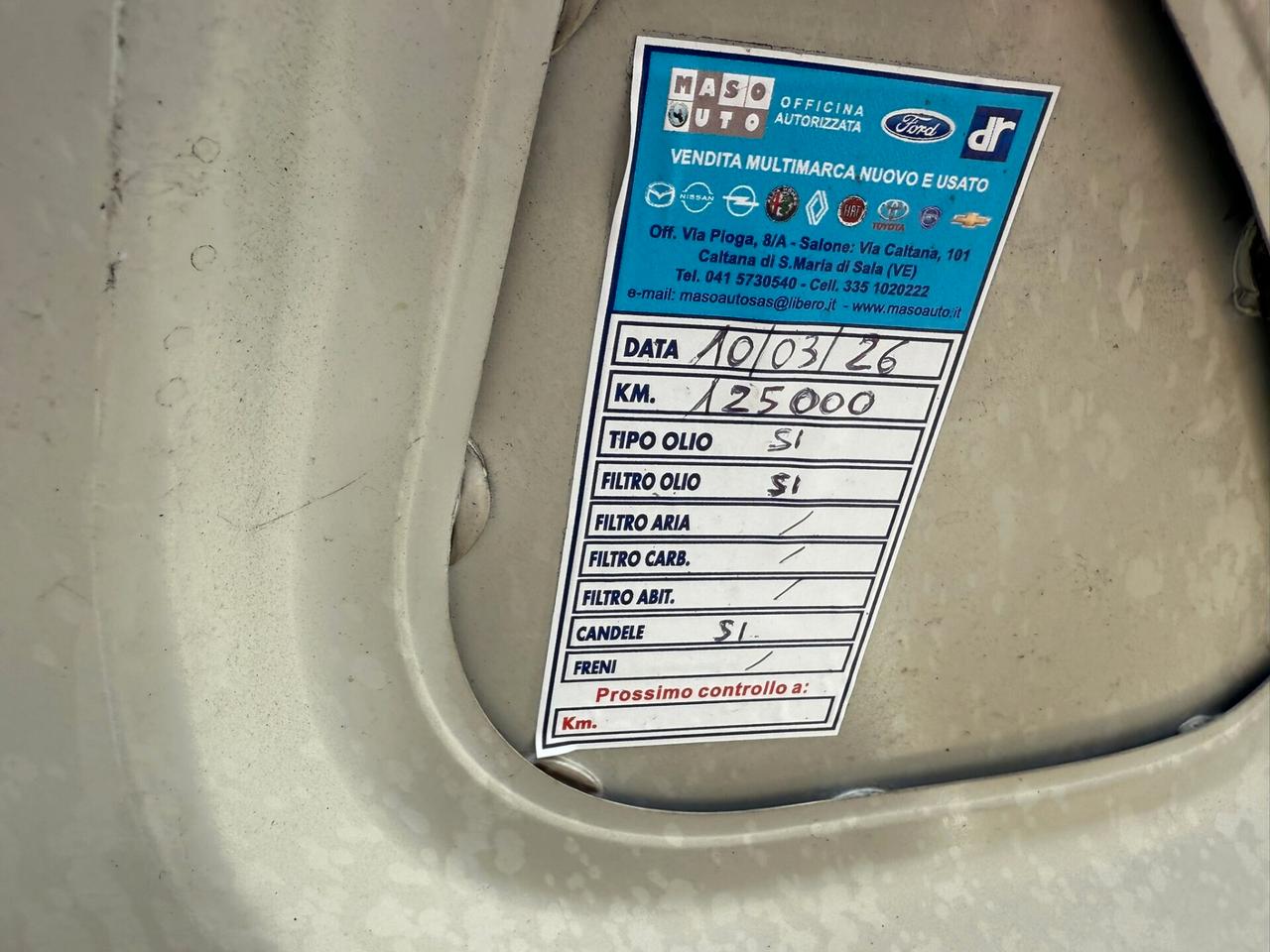 Fiat Punto 1.4 benzina / GPL valido 2036
