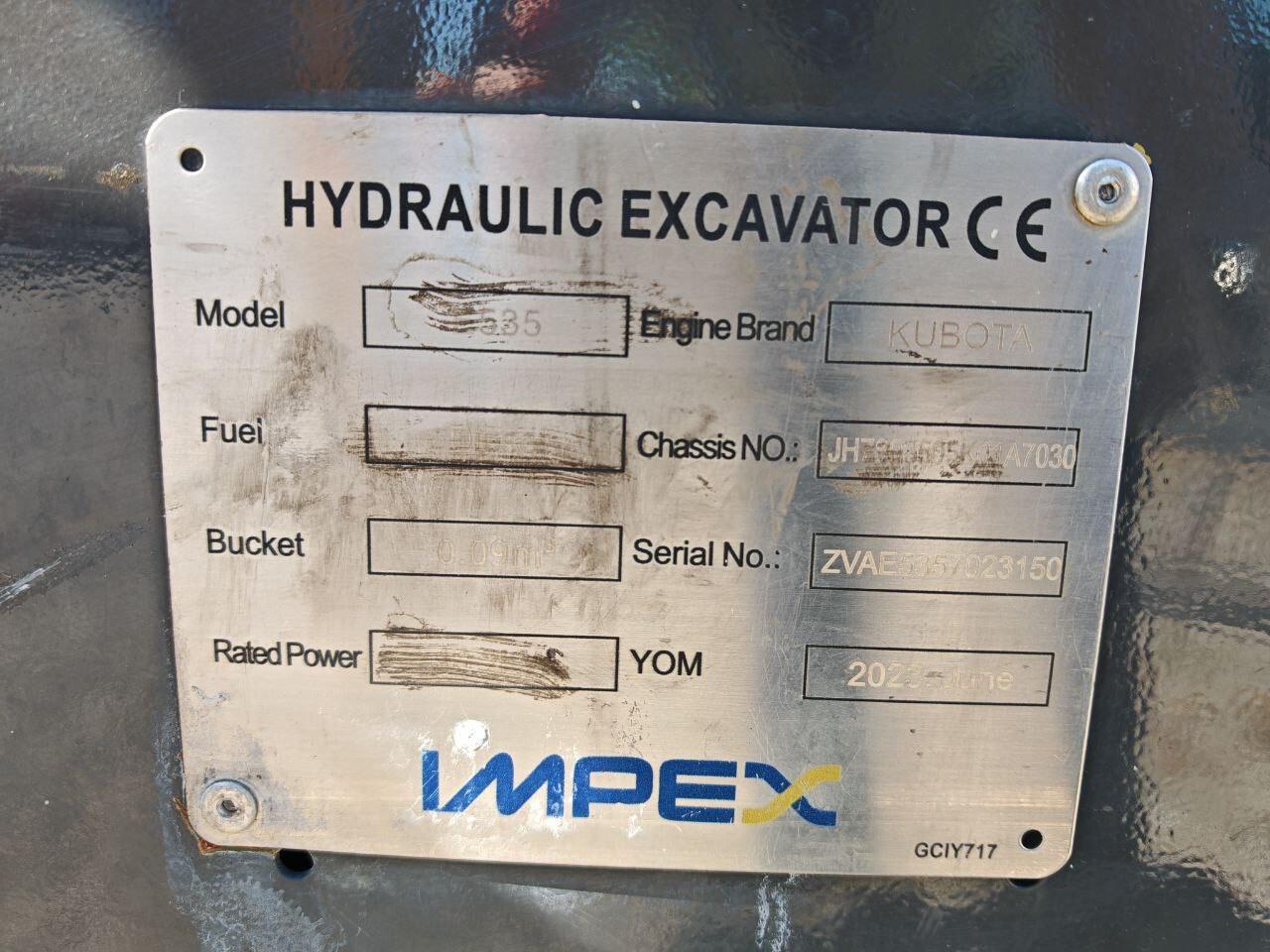 ZENVAN E535 Mini Escavatore