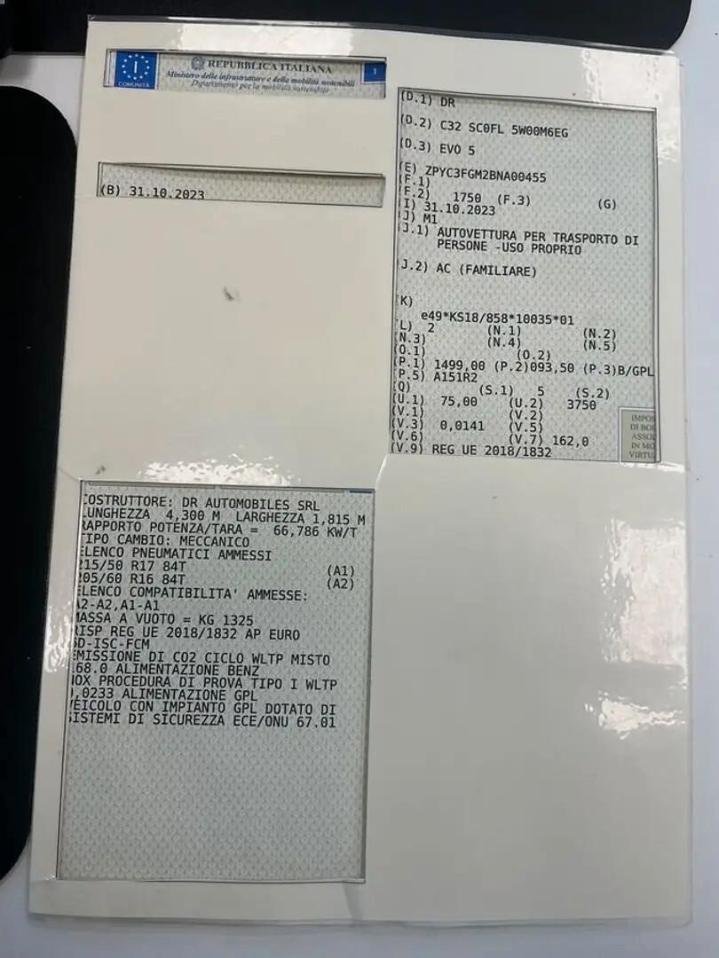 Evo 5 1.5 Turbo Bi-fuel GPL