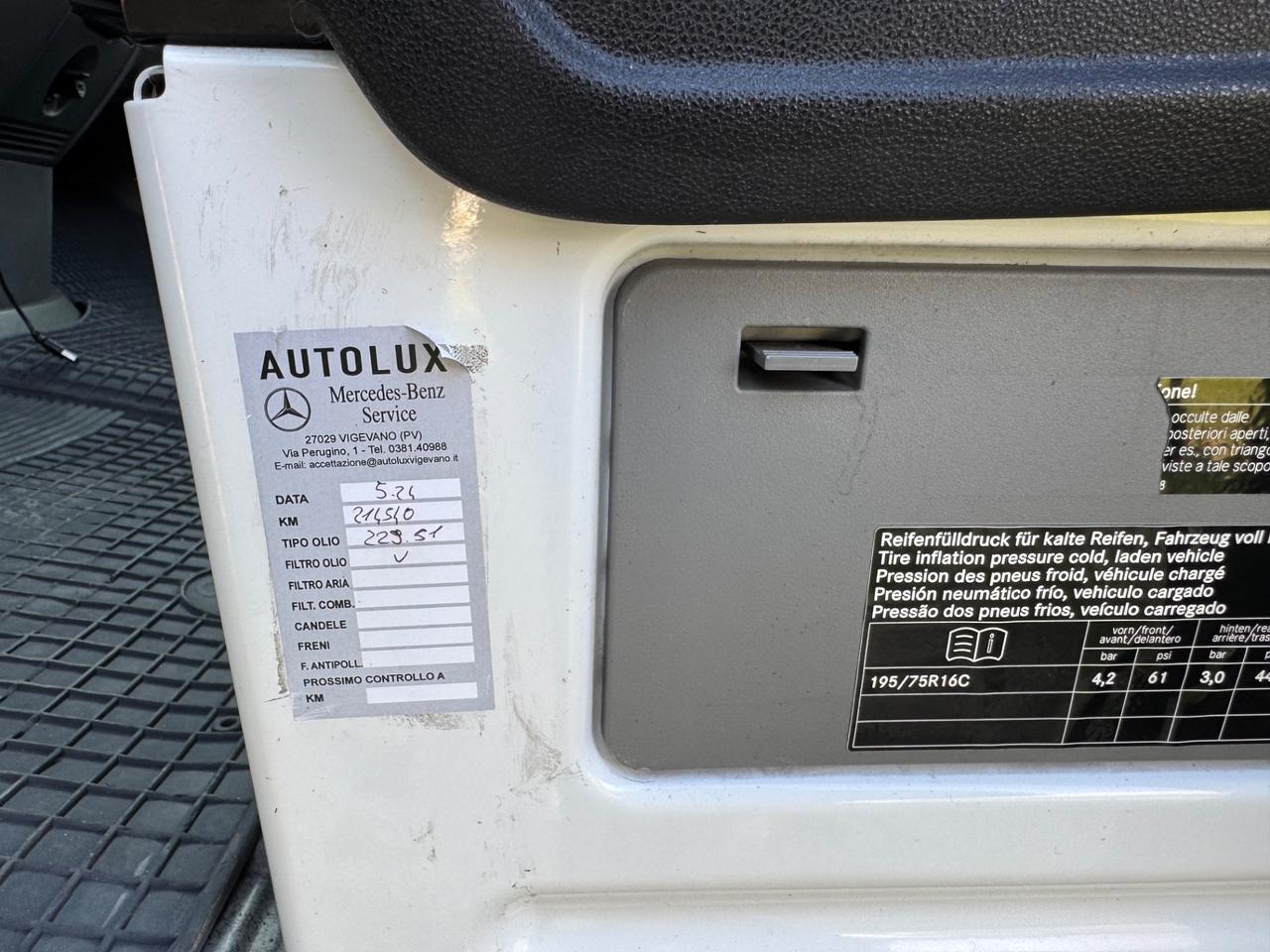 Mercedes-benz Sprinter CARROATTREZZI 2.2 TDI 163 CV GEMELLETAO 3 POSTI PIANALE FISSO