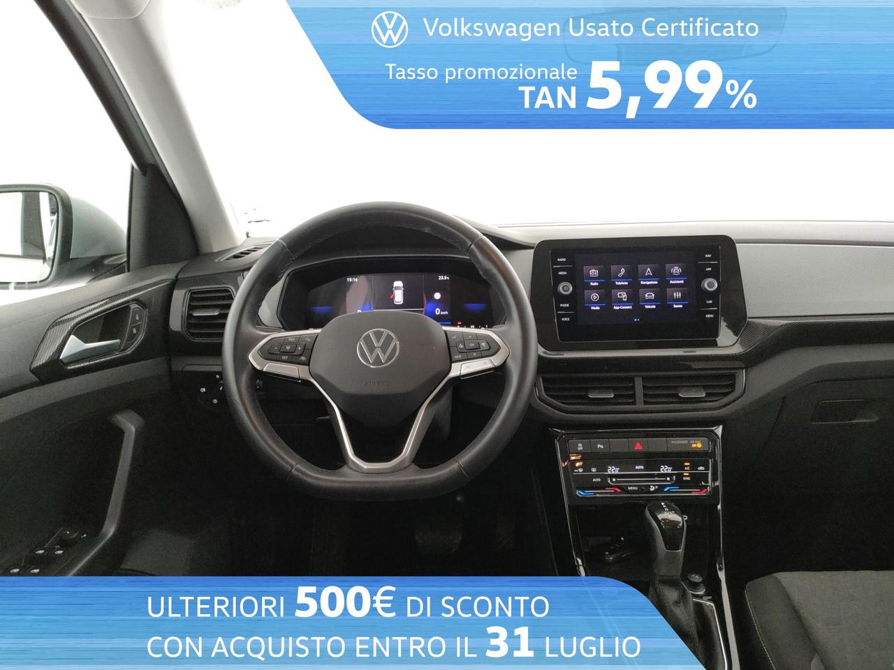 Volkswagen T-Cross 1.0 tsi life 115cv dsg
