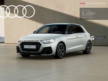 Audi A1 sportback 30 1.0 tfsi identity black 116cv s-tronic